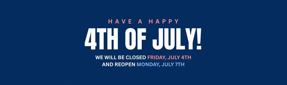 Closed in observance of Independence Day