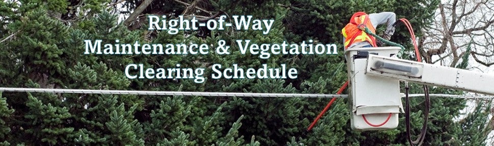 SREC ROW Maintenance and Vegetation Clearing Schedule